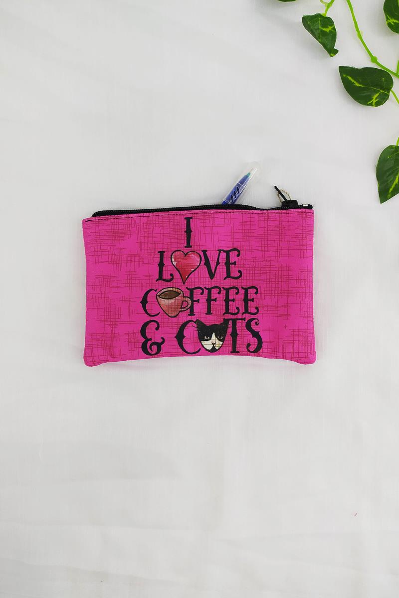 Coffee & Cats Desenli Kalemlik 